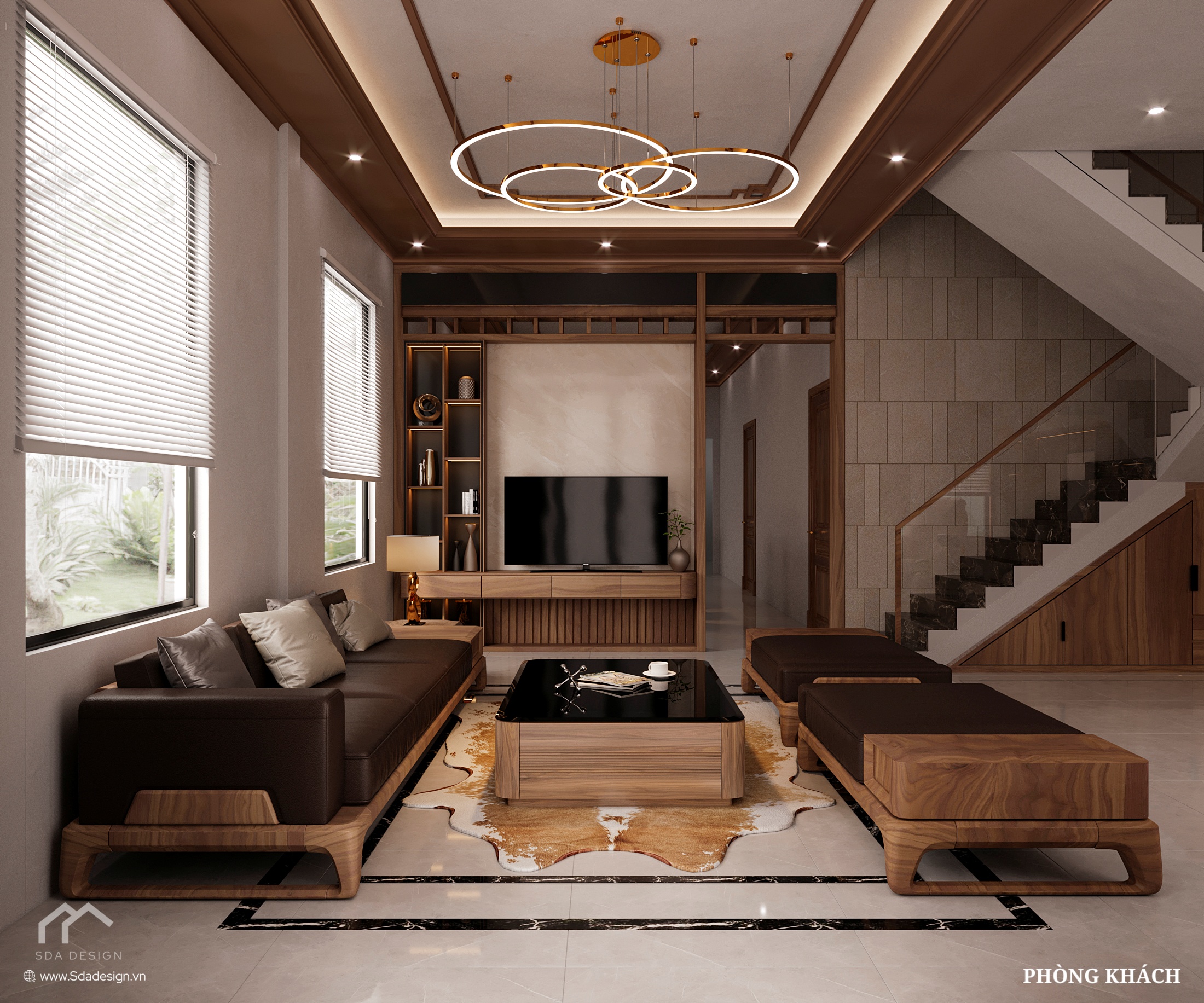 Phòng khách - SDA Design Thiết kế nội thất Hà Tĩnh