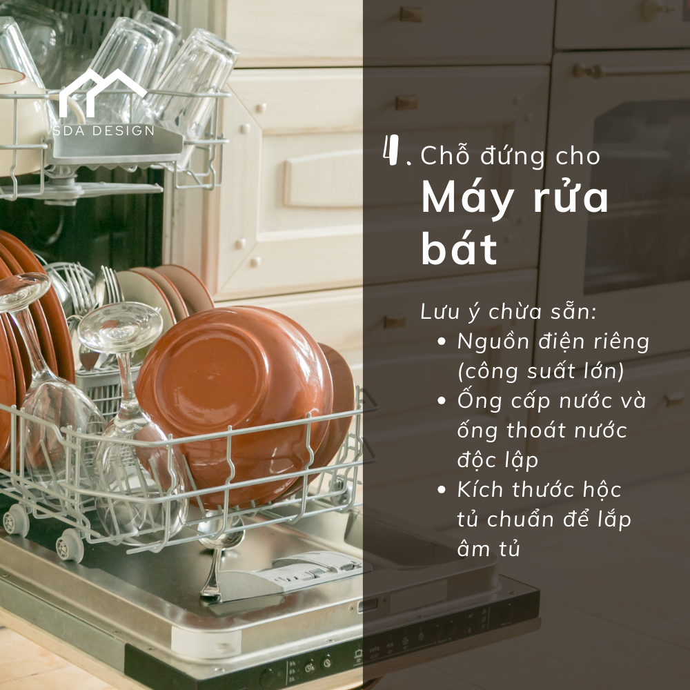 Thiết kế vị trí cho Máy rửa bát Ngay từ đầu - SDA Design